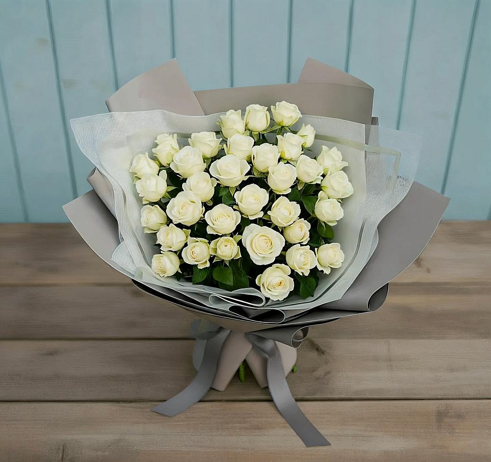 Букет Белоснежная нежность в Луховке