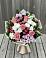Букет цветов из: Альстромерии, Гвоздики, Розы и Хризантемы в Луховке