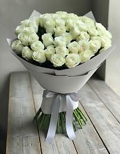 Букет 35 Белых роз в Луховке