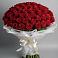 Букет 101 Красная роза Блэк Мэджик в Луховке