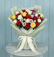 Букет цветов из:  Розы в Луховке