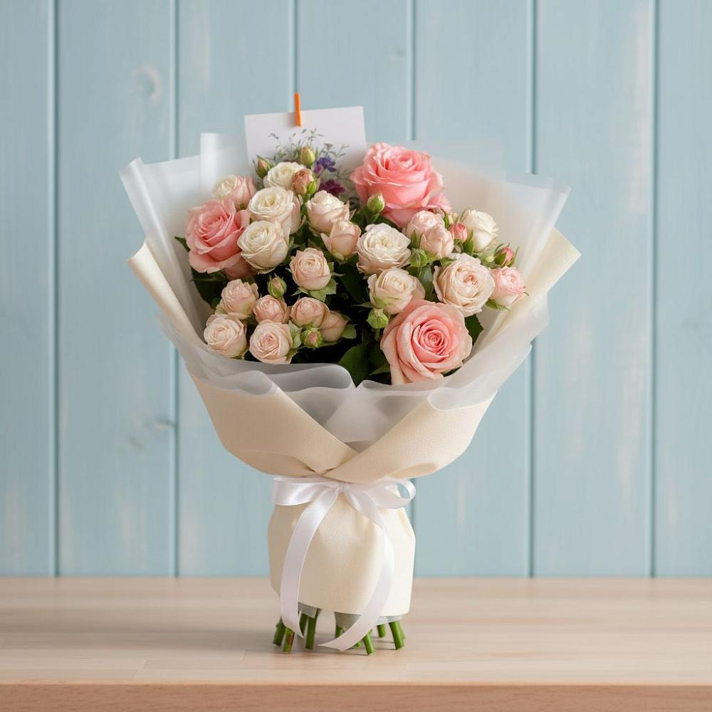 Букет цветов из: Розы в Луховке