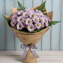 Букет цветов из:  Хризантемы в Луховке