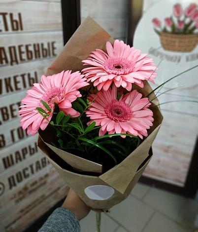 Букет цветов из: Герберы в Луховке