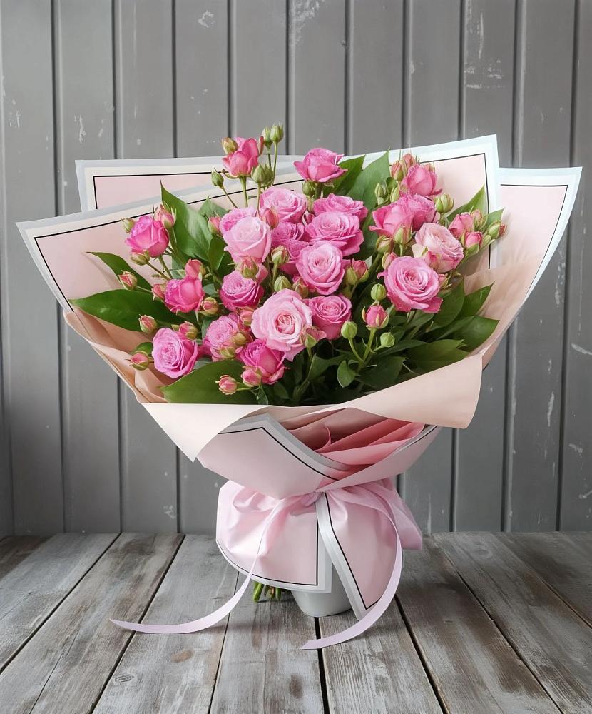 Букет Розовый кустик в Луховке