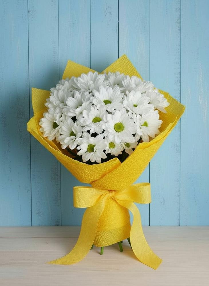 Букет цветов из: Хризантемы в Луховке