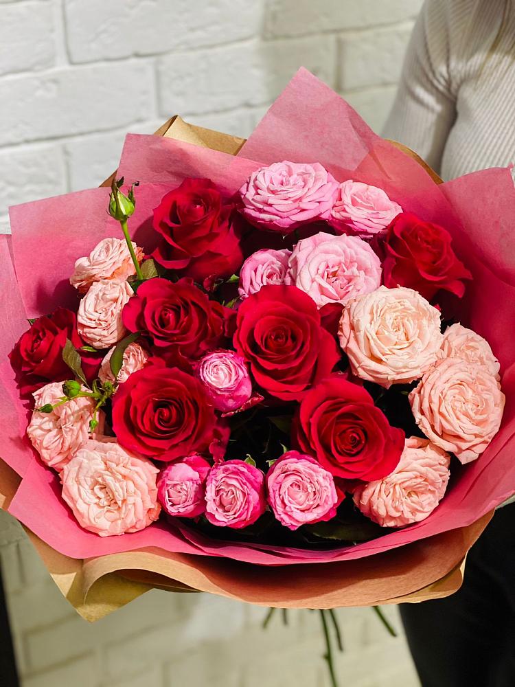 Букет цветов из: Розы в Луховке