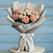 Букет цветов из:  Розы #REPLACE_PRED# Луховке