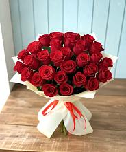 Букет 29 Красных роз в Луховке