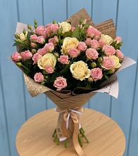 Букет цветов из:  Розы в Луховке