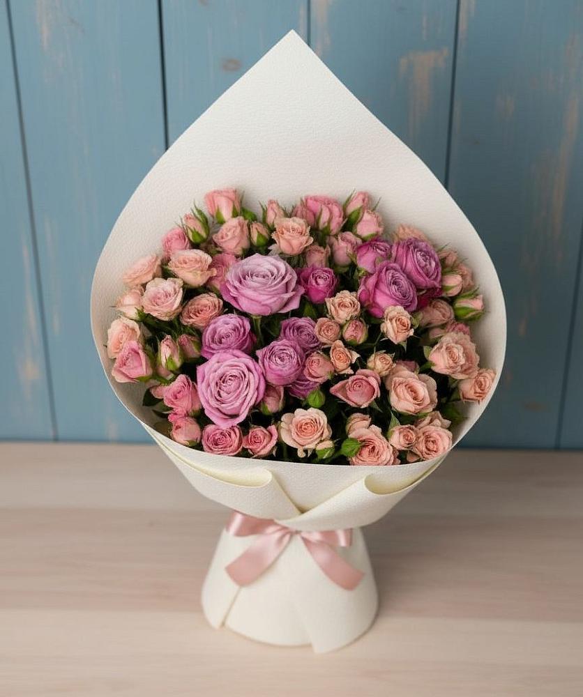 Букет цветов из: Розы в Луховке