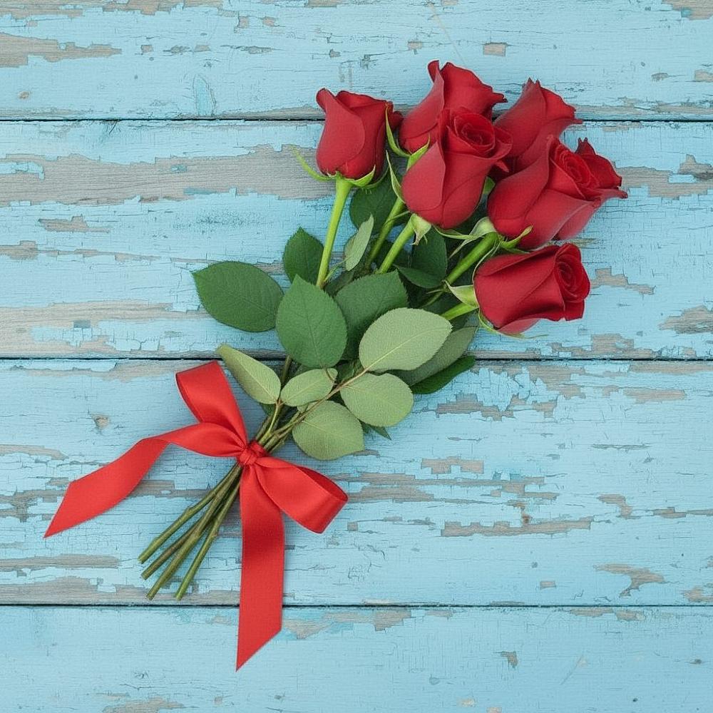 Букет Красные розы в Луховке