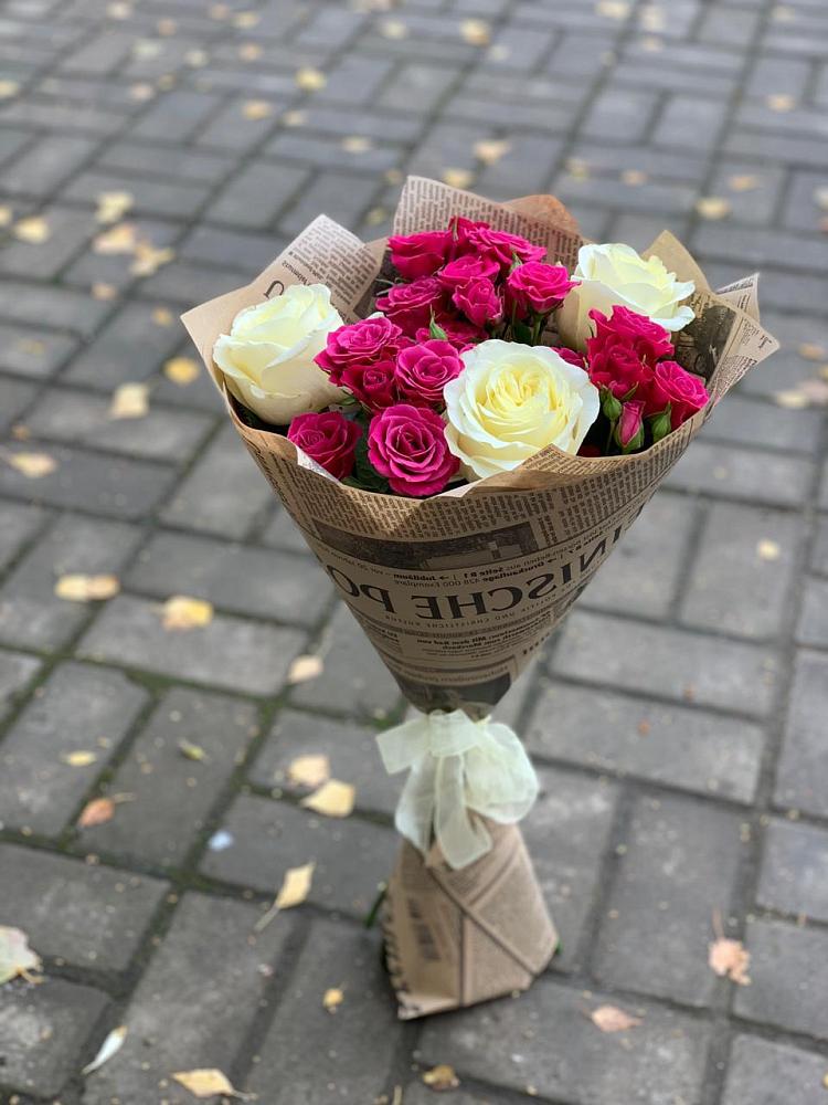 Букет цветов из: Розы в Луховке