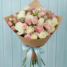 Букет цветов из:  Розы #REPLACE_PRED# Луховке